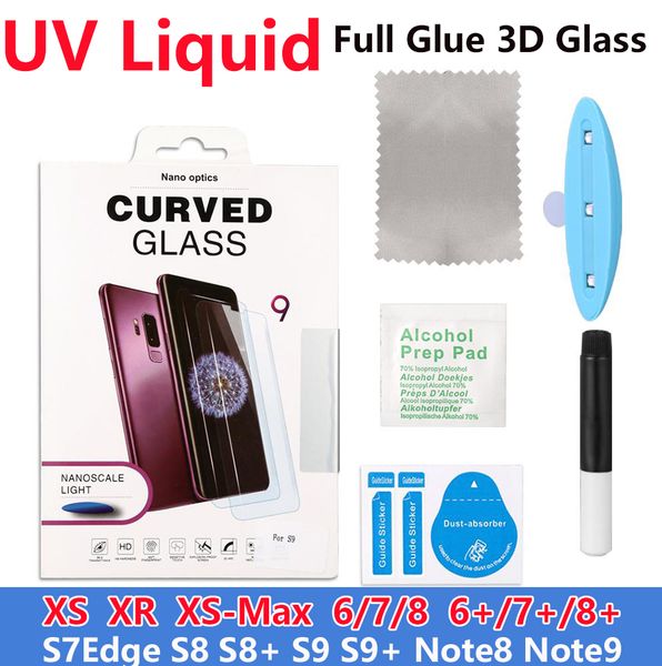 UV NANO Liquid Glue 3D Curved Tempered GlASS PHONE SCREEN Protector For iphone XR XS XS MAX 6 7 Samsung Galaxy Note9 S8 S9 Plus Note8 S7Edge
UV NANO Liquid Glue 3D Curved Tempered GlASS PHONE SCREEN Protector For iphone XR XS XS MAX 6 7 Samsung Galaxy Note9 S8 S9 Plus Note8 S7Edge