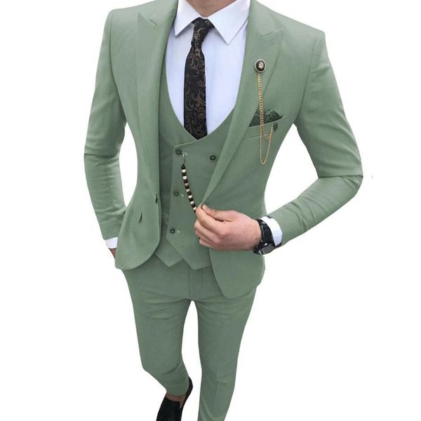 slim fit men suits for wedding prom 3 piece man set suit jacket pants vest peaked lapel fashion style groom tuxedos new 2020, White;black
slim fit men suits for wedding prom 3 piece man set suit jacket pants vest peaked lapel fashion style groom tuxedos new 2020, White;black