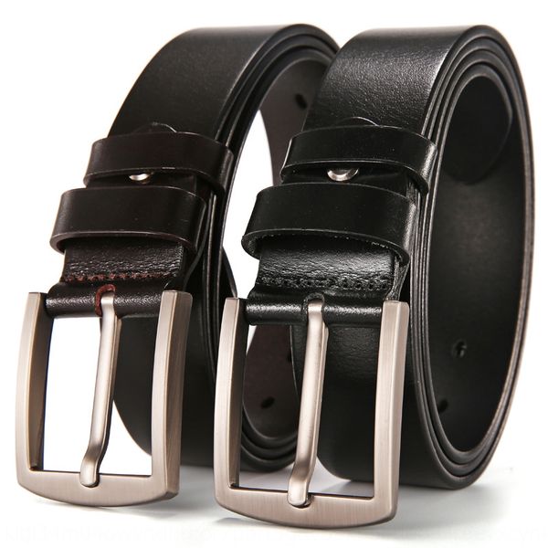 leather leather men's pin buckle layer cowhide casual belt and jeans pin jeans youth pure cowhide belt, Black;brown 
leather leather men's pin buckle layer cowhide casual belt and jeans pin jeans youth pure cowhide belt, Black;brown