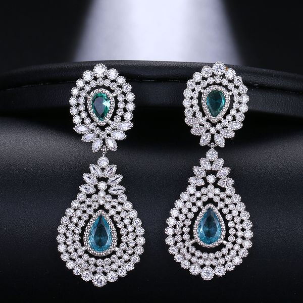 emmaya brilliant bridal waterdrop cubic zirconia earings big luxury silver crystal for elegant women wedding jewelry gift
emmaya brilliant bridal waterdrop cubic zirconia earings big luxury silver crystal for elegant women wedding jewelry gift