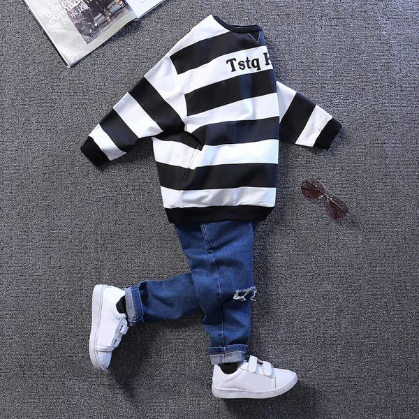 toddler baby 3-8t stripe letter pattern long sleeve casual sweatshirts outerwear for boys, Black
toddler baby 3-8t stripe letter pattern long sleeve casual sweatshirts outerwear for boys, Black