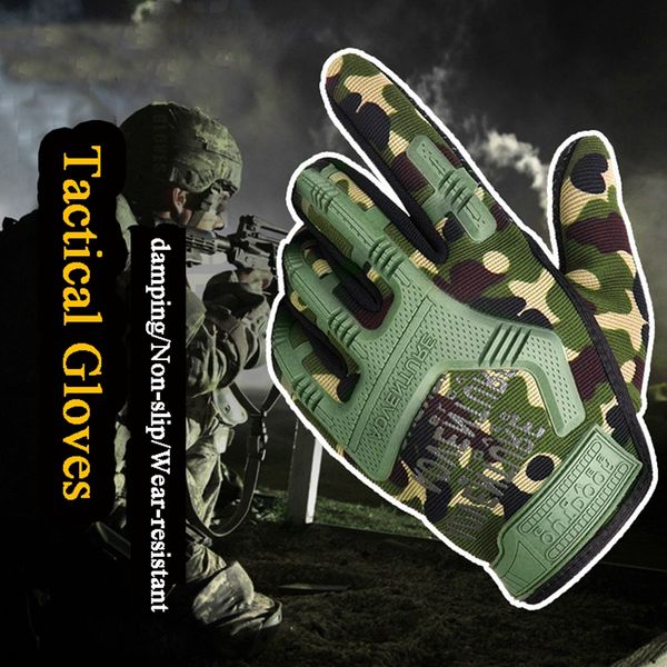 men's army sport gloves non-slip hunting climbing gloves tactical combat paintball full finger, Black
men's army sport gloves non-slip hunting climbing gloves tactical combat paintball full finger, Black