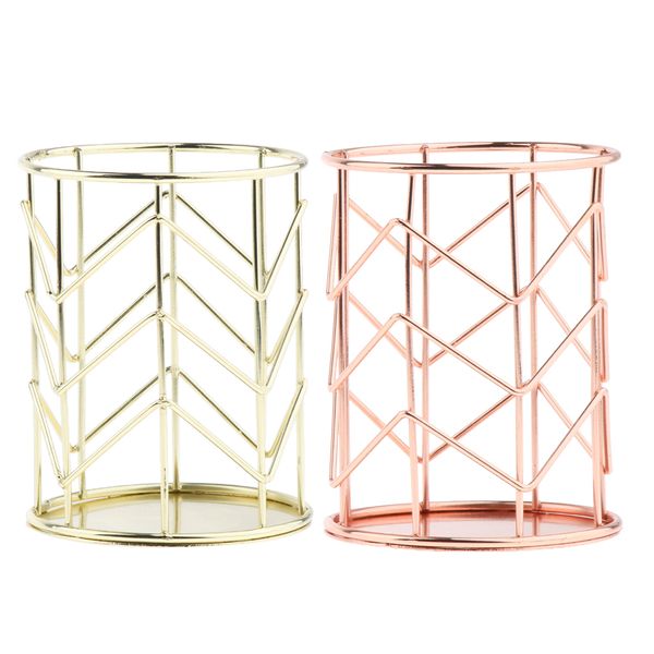 2 pieces rose gold gold metal wire mesh pen pot / pen pencil brush holder / desk organizer, firm, long lasting
2 pieces rose gold gold metal wire mesh pen pot / pen pencil brush holder / desk organizer, firm, long lasting