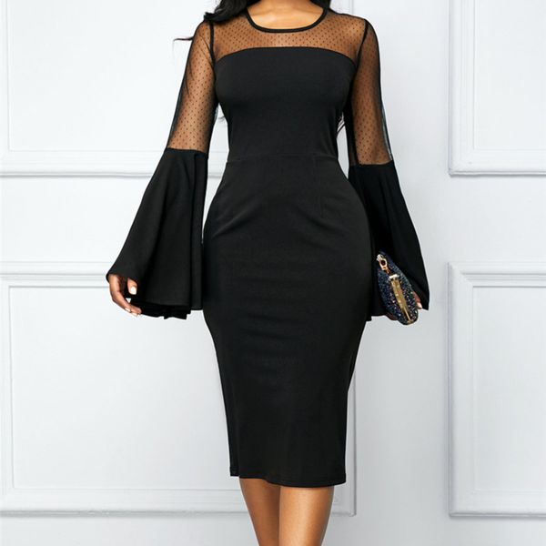 vintage bodycon dress fashion women slim business office formal dress long flare sleeve winter party elegant new, Black;gray
vintage bodycon dress fashion women slim business office formal dress long flare sleeve winter party elegant new, Black;gray