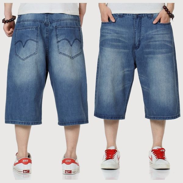 men calf-length pants plus size men's short jeans casual short trousers straight mens shorts hip hop print letter, Blue
men calf-length pants plus size men's short jeans casual short trousers straight mens shorts hip hop print letter, Blue