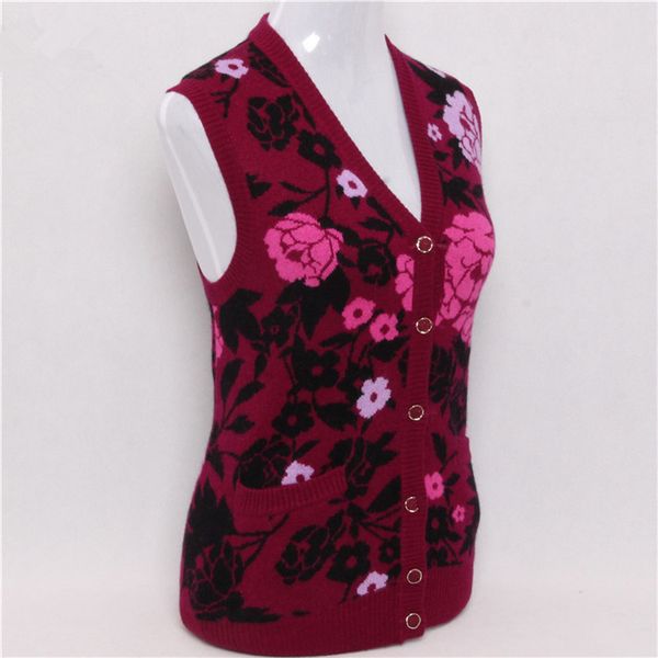 100%goat cashmere v-neck knit women fashion jacquard sleeveless vest sweater claret 2color s/4xl, Black;white
100%goat cashmere v-neck knit women fashion jacquard sleeveless vest sweater claret 2color s/4xl, Black;white
