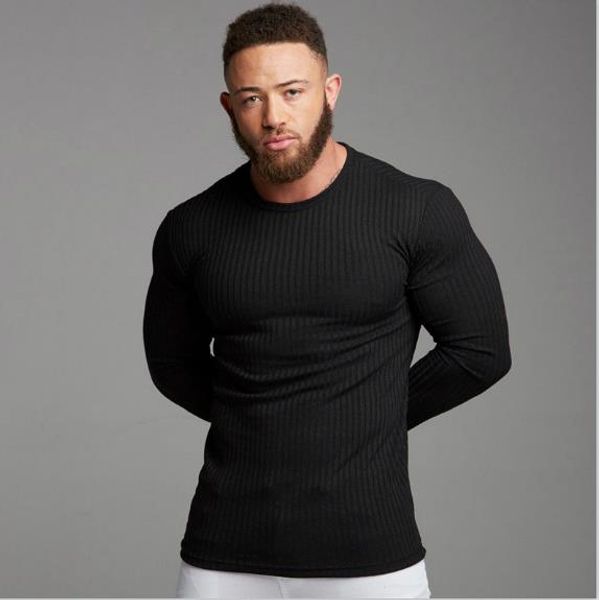 mens designer long sleeve solid color tshirts fashion slim crew neck sport casual males clothing, White;black
mens designer long sleeve solid color tshirts fashion slim crew neck sport casual males clothing, White;black