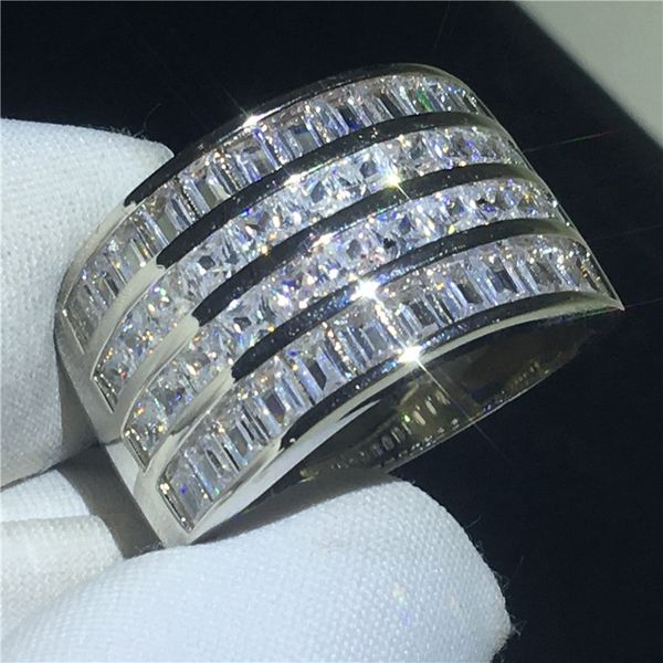vintage magnificent ring 925 sterling silver promise diamond cz engagement wedding band rings for women men finger jewelry, Slivery;golden
vintage magnificent ring 925 sterling silver promise diamond cz engagement wedding band rings for women men finger jewelry, Slivery;golden