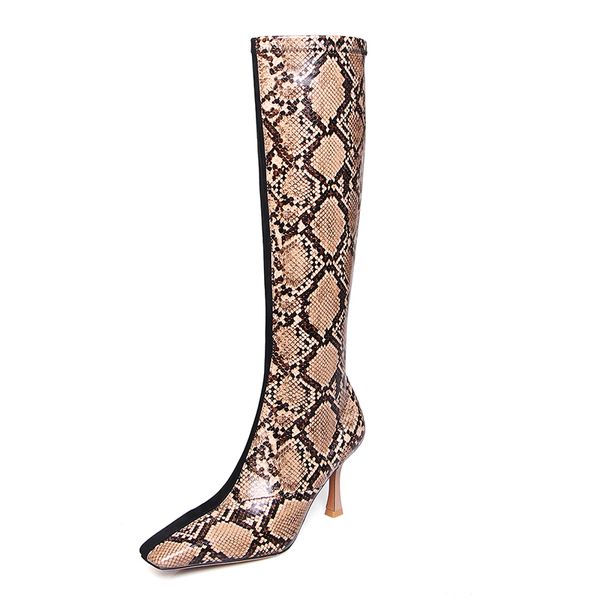lucyever women genuine leather leopard square toe zip boots thin high heels autumn winter lady knee high rome shoes woman, Black
lucyever women genuine leather leopard square toe zip boots thin high heels autumn winter lady knee high rome shoes woman, Black