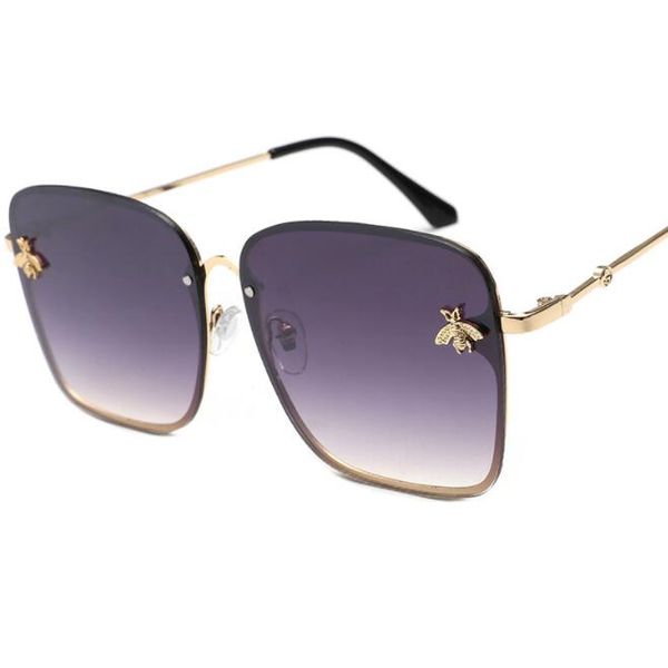 retro square sunglasses women brand bee metal frame oversized sun glasses fashion female gradient shades oculos uv400, White;black
retro square sunglasses women brand bee metal frame oversized sun glasses fashion female gradient shades oculos uv400, White;black
