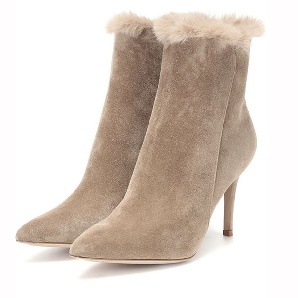 elegant fur trim ankle boots winter women's natural sheep fur shoes winter ankle long stiletto high heel boots warm shoes women, Black
elegant fur trim ankle boots winter women's natural sheep fur shoes winter ankle long stiletto high heel boots warm shoes women, Black