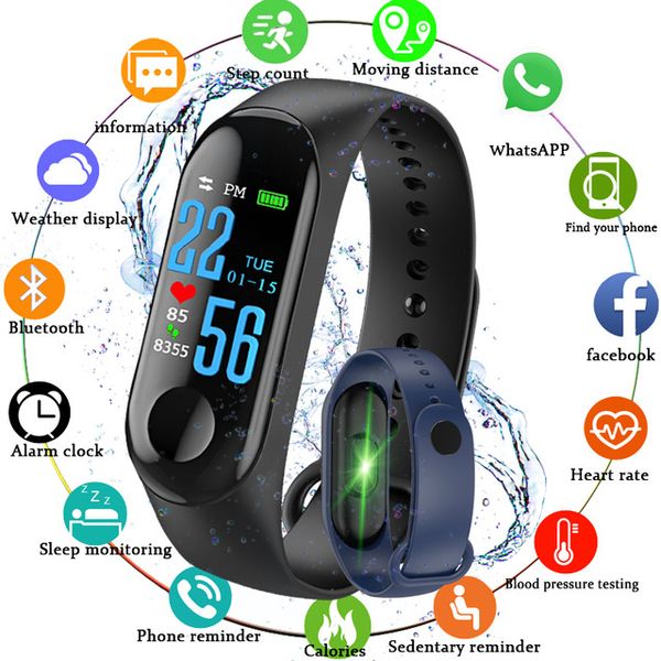 M3 mart band bracelet heart rate watch activity fitne tracker pul eira relógio reloj inteligente pk fitbit xiaomi apple watch
M3 mart band bracelet heart rate watch activity fitne tracker pul eira relógio reloj inteligente pk fitbit xiaomi apple watch
