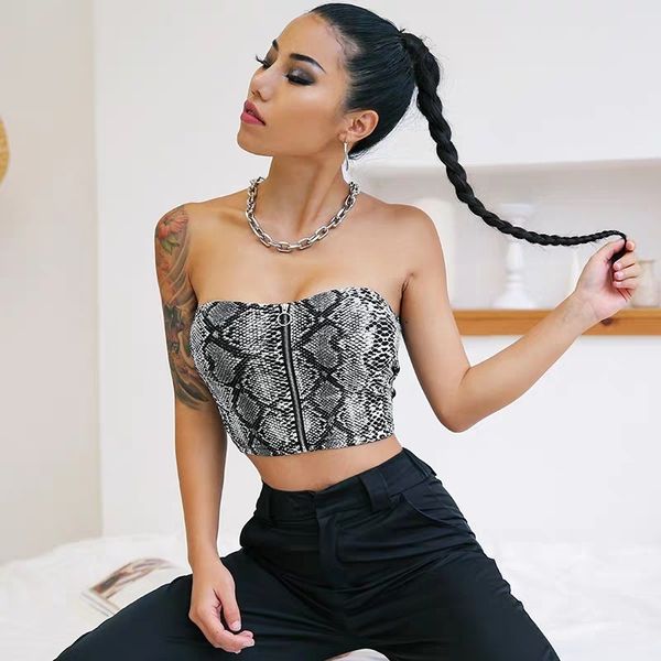 womens designerleopard print zipper breast-wrapped women 
womens designerleopard print zipper breast-wrapped women
