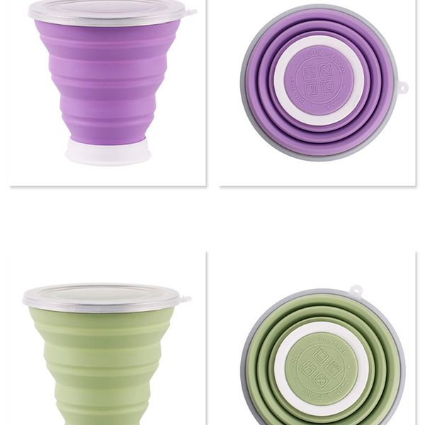 1 piece 320ml silicone travel cup collapsible coffee cups candy color folding tea cup with dustproof cover outdoor sports copos
1 piece 320ml silicone travel cup collapsible coffee cups candy color folding tea cup with dustproof cover outdoor sports copos