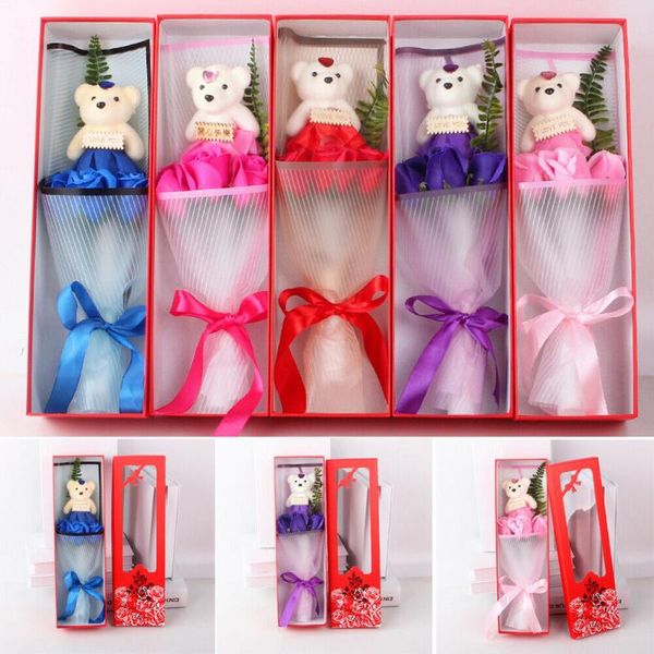 decorative flowers & wreaths soap rose flower cute bear teddy girlfriend valentine's day gift
decorative flowers & wreaths soap rose flower cute bear teddy girlfriend valentine's day gift
