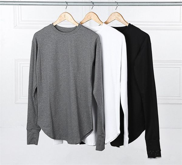mens solid color tshirt designer pullover long sleeves tee fashion loose thin long tshirt male, White;black
mens solid color tshirt designer pullover long sleeves tee fashion loose thin long tshirt male, White;black
