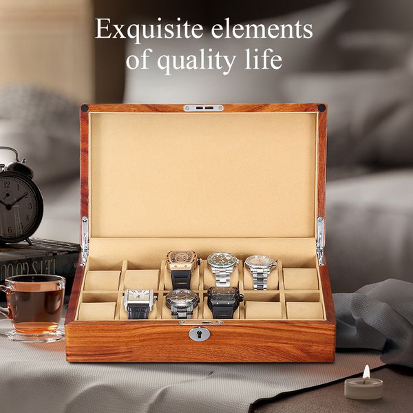 custom wooden box gift 12 slots velvet lining display watch cases handmade wood watch box, Black;blue
custom wooden box gift 12 slots velvet lining display watch cases handmade wood watch box, Black;blue