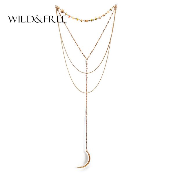 women trendy colorful natural stone bead choker 4 layer pendant necklace gold chains alloy horn pendant charm collar necklace, Silver
women trendy colorful natural stone bead choker 4 layer pendant necklace gold chains alloy horn pendant charm collar necklace, Silver