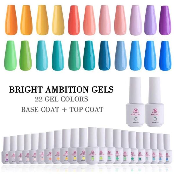 makar24pcs gel nail polish sets uv led gel nail polish kit 8ml 22 bright ambition color base coat coat, Red;pink
makar24pcs gel nail polish sets uv led gel nail polish kit 8ml 22 bright ambition color base coat coat, Red;pink
