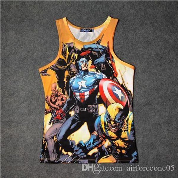 avengers men summer quick dry 3d print vest fashion style crew neck sleeveless tshirts causel clothing, White;black
avengers men summer quick dry 3d print vest fashion style crew neck sleeveless tshirts causel clothing, White;black