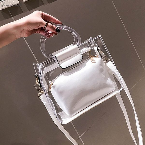 woman bag handbag 2pc jelly fashion transparent messenger 2020 new portable shoulder bolso mujer torebka damska shopper sac main 40
woman bag handbag 2pc jelly fashion transparent messenger 2020 new portable shoulder bolso mujer torebka damska shopper sac main 40