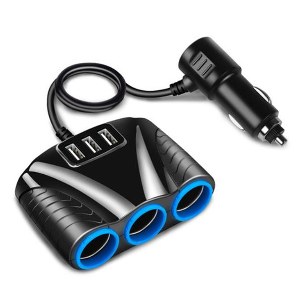 3usb port 3-socket cigarette lighter adapter 120w 12v/24v 5v 3.1a car charger adapter for mobile phone
3usb port 3-socket cigarette lighter adapter 120w 12v/24v 5v 3.1a car charger adapter for mobile phone