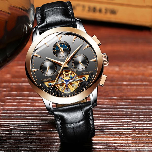 cadisen 1188 brand men watches automatic mechanical watch sport leather casual business wristwatch relojes hombre, Slivery;brown
cadisen 1188 brand men watches automatic mechanical watch sport leather casual business wristwatch relojes hombre, Slivery;brown