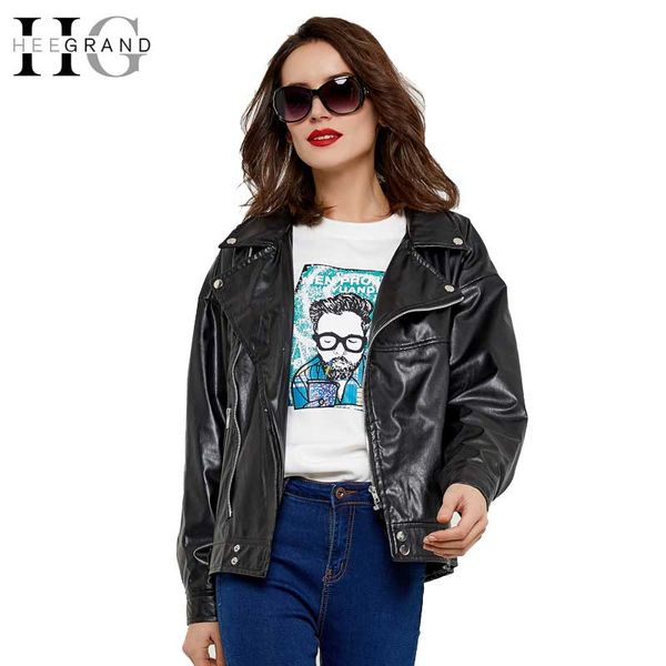 hee grand 2018 zipper pu leather jacket coat oversized short black motorcycle jacket casual basic winter outwears wwj775, Black;brown
hee grand 2018 zipper pu leather jacket coat oversized short black motorcycle jacket casual basic winter outwears wwj775, Black;brown