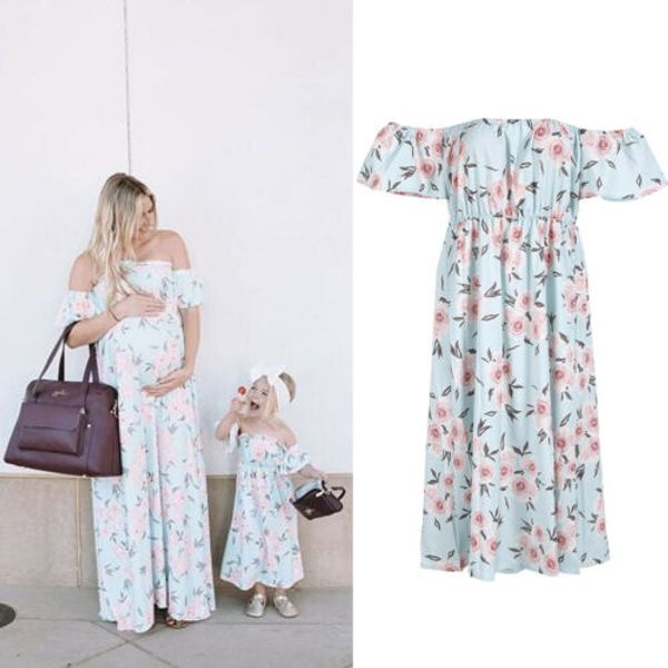 new family matching outfits mother daughter clothes dress baby girl floral dress, Blue
new family matching outfits mother daughter clothes dress baby girl floral dress, Blue