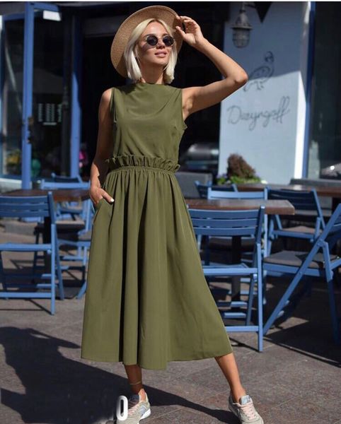 2019 Summer Women's Long Dress Casual O-neck Sleeveless Ruffled Loose Dresses Bodycon Sheath Straight Asymmetrical Vestido
2019 Summer Women's Long Dress Casual O-neck Sleeveless Ruffled Loose Dresses Bodycon Sheath Straight Asymmetrical Vestido
