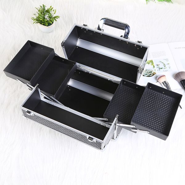 multifunctional aluminum alloy large capacity cosmetic case new double cover beauty cosmetic bag customized storage box
multifunctional aluminum alloy large capacity cosmetic case new double cover beauty cosmetic bag customized storage box