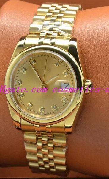 luxury watch 7 style mens 36mm 116203 steel & 18k gold diamond dial automatic fashion men's watches wristwatch, Slivery;brown
luxury watch 7 style mens 36mm 116203 steel & 18k gold diamond dial automatic fashion men's watches wristwatch, Slivery;brown