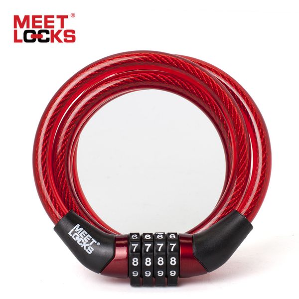 meetlocks coiled combination cable bike lock dia.6x1200mm(l) & 8x1200mm(l) red color mini bicycle lock security bicycle 
meetlocks coiled combination cable bike lock dia.6x1200mm(l) & 8x1200mm(l) red color mini bicycle lock security bicycle
