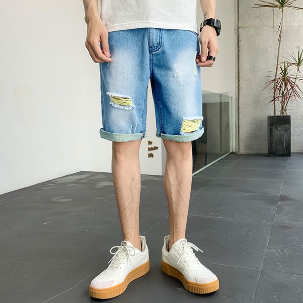 летние джинсовые шорты мужская мода промытые повседневные рваные джинсы шорты мужская уличная одежда дикий хип-хоп свободные короткие джинсы, Blue
летние джинсовые шорты мужская мода промытые повседневные рваные джинсы шорты мужская уличная одежда дикий хип-хоп свободные короткие джинсы, Blue