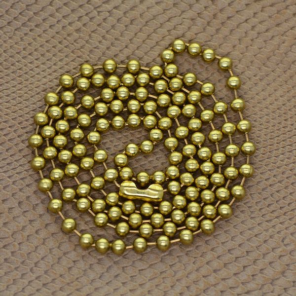 4mm brass bead ball chain w/ connector clasp necklace jewelry diy findings craft
4mm brass bead ball chain w/ connector clasp necklace jewelry diy findings craft