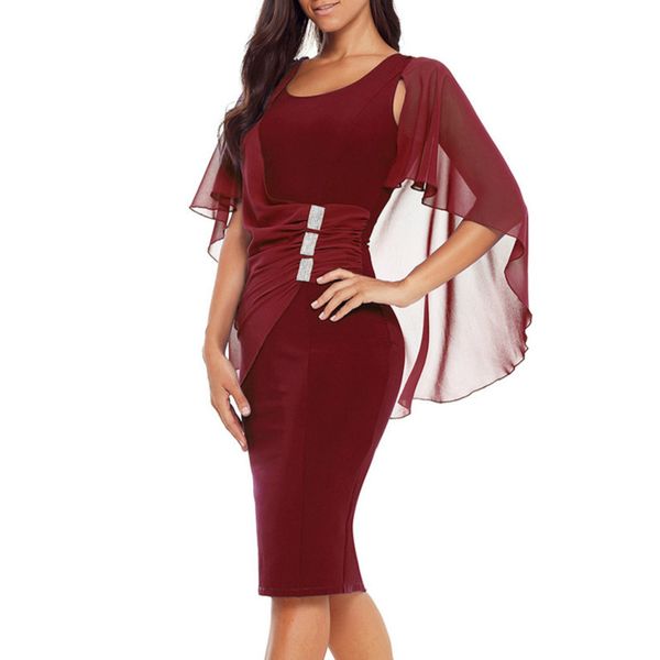 women's 2019 summer new solid color round neck elegant short-sleeved gauze fashion dress, Black;gray
women's 2019 summer new solid color round neck elegant short-sleeved gauze fashion dress, Black;gray