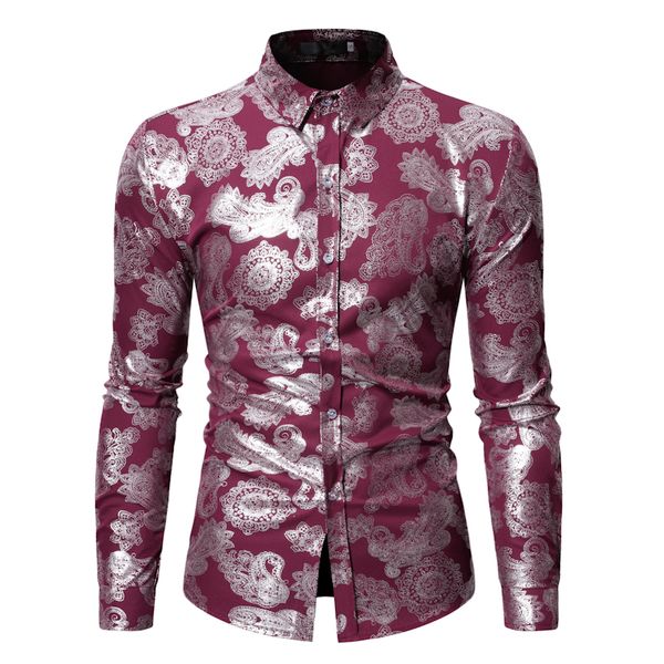 men casual shirts mens business shirts 2019 new arrival men clothing long sleeve floral camisa masculina, White;black
men casual shirts mens business shirts 2019 new arrival men clothing long sleeve floral camisa masculina, White;black