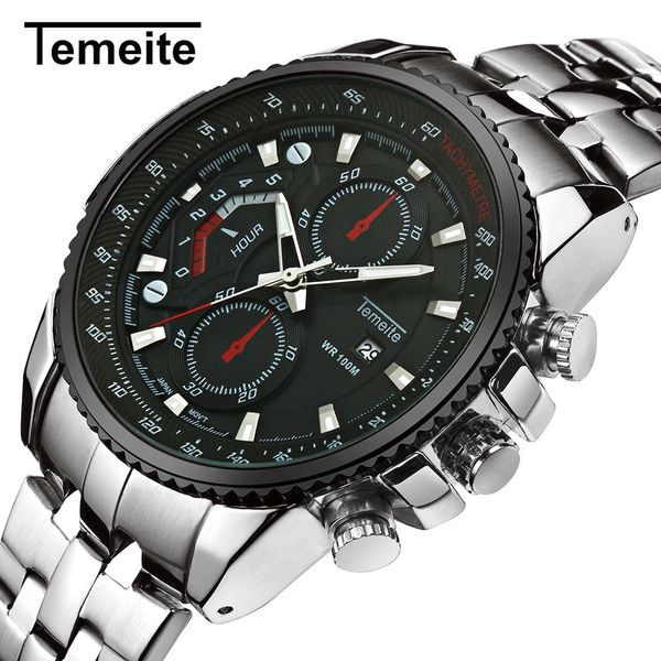 temeite watches for men stainless steel casual sport watch man waterproof men's quartz wristwatch clock relogio, Slivery;brown
temeite watches for men stainless steel casual sport watch man waterproof men's quartz wristwatch clock relogio, Slivery;brown