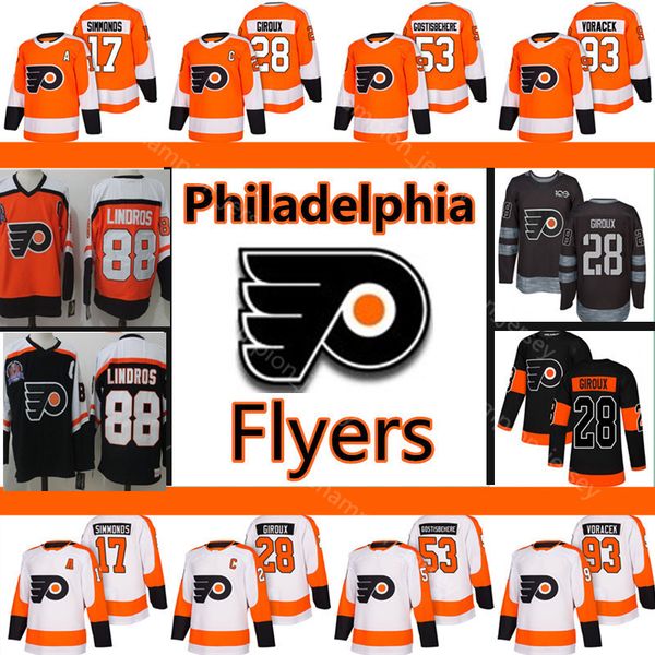 New Philadelphia Flyers Jersey 93 Jakub Voracek 28 Claude Giroux Jersey Wayne Simmonds Shayne Gostisbehere 88 Eric Lindros Hockey Jerseys
New Philadelphia Flyers Jersey 93 Jakub Voracek 28 Claude Giroux Jersey Wayne Simmonds Shayne Gostisbehere 88 Eric Lindros Hockey Jerseys
