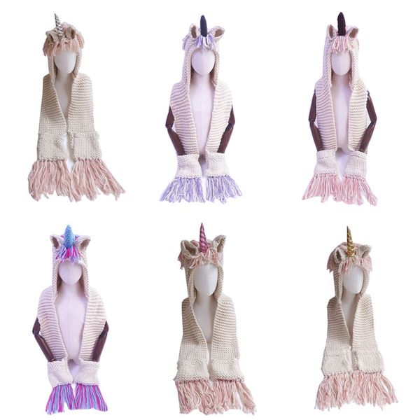 2018 new autumn and winter children's hat unicorn wool scarf one cloak shawl tassel warm winter baby girls cap
2018 new autumn and winter children's hat unicorn wool scarf one cloak shawl tassel warm winter baby girls cap