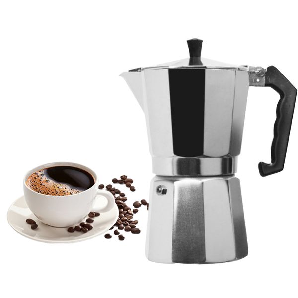 new aluminum mocha espresso percolator pot coffee maker moka pot 1cup/3cup/6cup/9cup/12cup stovecoffee machine
new aluminum mocha espresso percolator pot coffee maker moka pot 1cup/3cup/6cup/9cup/12cup stovecoffee machine
