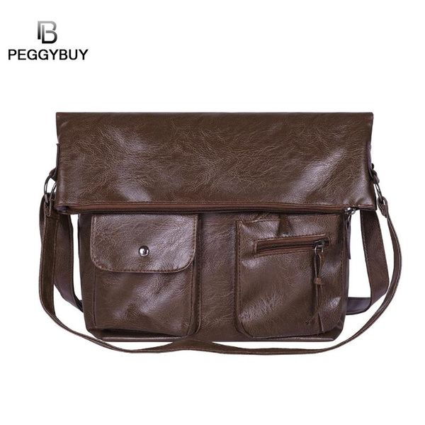 new retro shoulder bags men's simple shoulder for women messenger bag multi pocket pu leather handbag office travel bag
new retro shoulder bags men's simple shoulder for women messenger bag multi pocket pu leather handbag office travel bag
