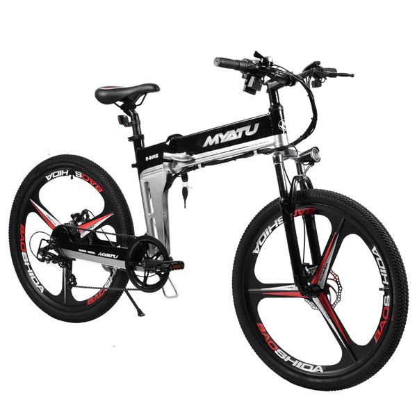 foldable electric mountain bicycle myaturel 48v lithium battery bicycle power 26 inch battery, Silver;blue
foldable electric mountain bicycle myaturel 48v lithium battery bicycle power 26 inch battery, Silver;blue