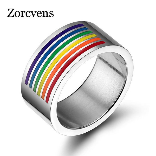 modyle new fashion never fade men and women rainbow gay pride stainless steel rings for women, Golden;silver
modyle new fashion never fade men and women rainbow gay pride stainless steel rings for women, Golden;silver