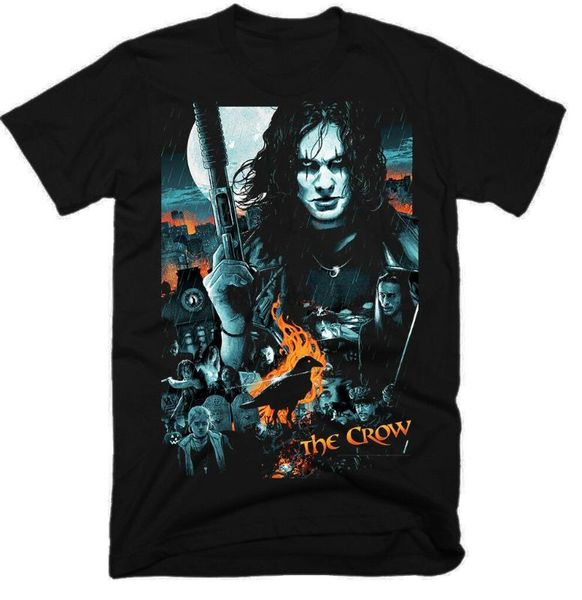 the crowmovie 100% cottonmen t-shirt.e0490, White;black
