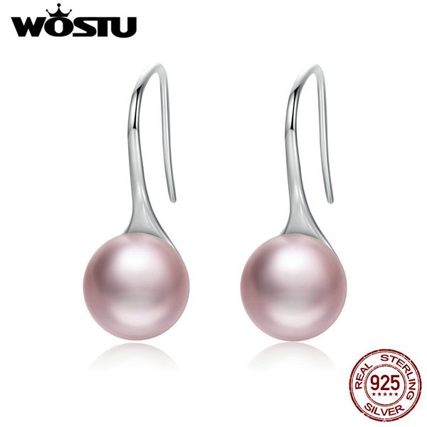 wostu 100% real 925 sterling silver trendy elegant pink simulated pearl drop earrings for women jewelry dropshiping cqe145
wostu 100% real 925 sterling silver trendy elegant pink simulated pearl drop earrings for women jewelry dropshiping cqe145