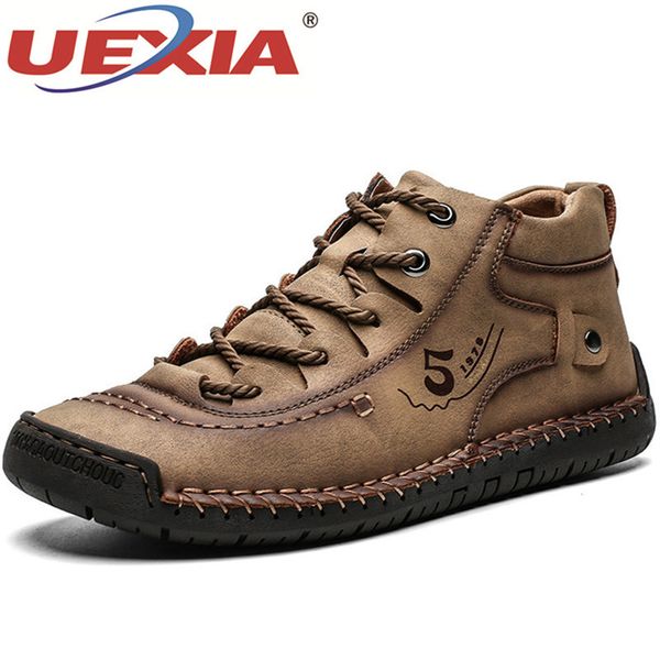 uexia new handmade outdoor men boots split leather ankle snow shoes warm fur plush lace-up winter plus size 38~48 t200327, Black
uexia new handmade outdoor men boots split leather ankle snow shoes warm fur plush lace-up winter plus size 38~48 t200327, Black