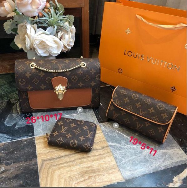 three-piece women's bag designers handbag designers luxury handbag purse luxury clutch leather shoulder bag 40156 -14
three-piece women's bag designers handbag designers luxury handbag purse luxury clutch leather shoulder bag 40156 -14