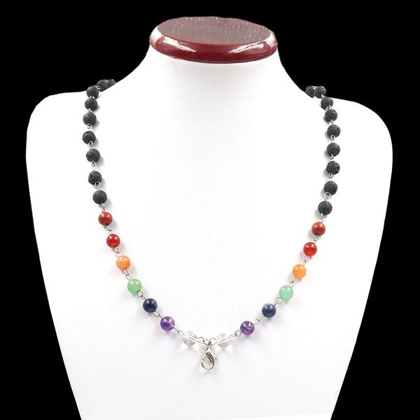 wholesale 5 pcs popular silver plated colorful round beads pendant long chain necklace healing reiki chakra jewelr
wholesale 5 pcs popular silver plated colorful round beads pendant long chain necklace healing reiki chakra jewelr