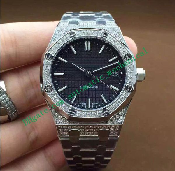 luxury wristwatch automatic white gold diamond stainless steel bracelet mechanical men watches quality, Slivery;brown
luxury wristwatch automatic white gold diamond stainless steel bracelet mechanical men watches quality, Slivery;brown